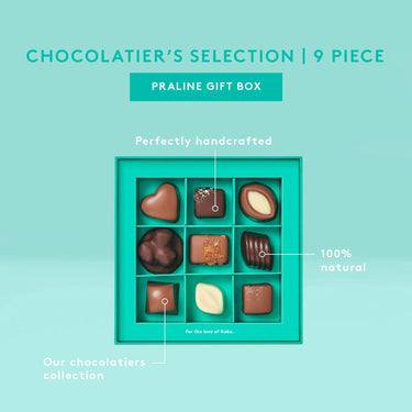 100% Natural Koko Black Chocolatiers Selection Praline Gift Box Large For Flower and Chocolates Melbourne Delivery