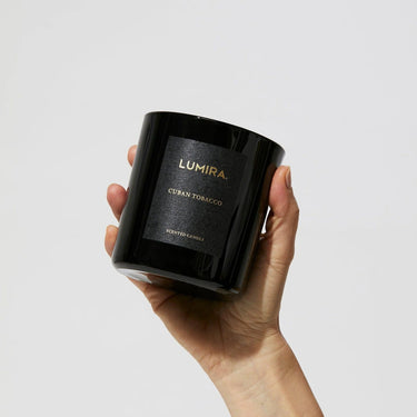 Cuban Tobacco Luxury LUMIRA Scented Candle For Candle and Flowers Delivery In Melbourne Florist Corner