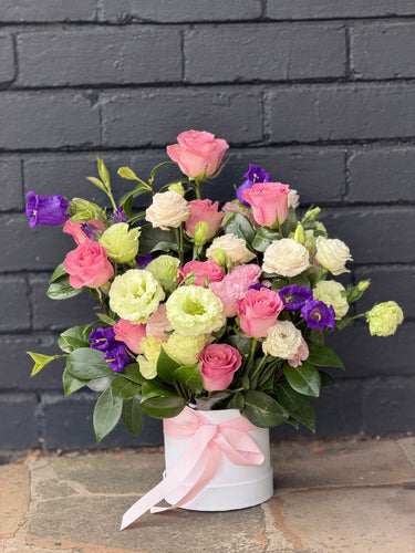 Floral Hatbox Flower Arrangement by Mount Waverley Florist in Melbourne