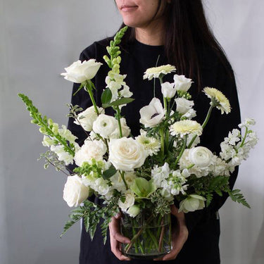 Funeral Flowers Memorial Floral Set by Florist Corner for Delivery in Melbourne - Vase Arrangement