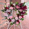 Heart Shaped Funeral Wreath for Funeral Flower Delivery in Melbourne - Soft & Pastel
