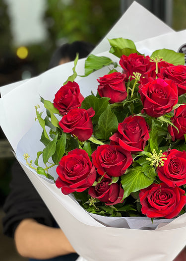 Red Roses Forever Bouquet Arranged by Melbourne Florist