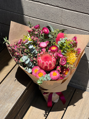 Seasonal Native Flower Bouquet Designed by Trusted Melbourne Florist